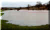 Floods February 1996 looking East from the Bridge